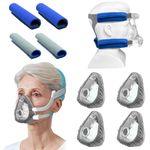 NATAKU CPAP' Mask Liners Kit - Compatible with AirFit F20 & AirTouch F20 for Reducing Air Leakage, Soft Strap Covers for Most Headgear Strap Reduce Red Mark, NOT for Mirage Quattro, F30/Nasal Mask,