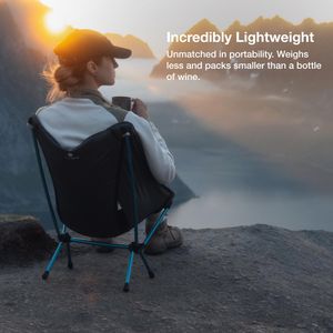 Helinox Chair Zero Ultralight Camping Chair – Compact, 0.5kg, Black