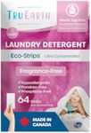 Tru Earth Hypoallergenic, Eco-friendly & Biodegradable Plastic-Free Baby Laundry Detergent Sheets/Eco-Strips for Sensitive Skin (64 Loads, Baby)