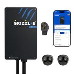 Grizzl-E Duo Connect 40A / 9.6 kW Level 2 EV Charger, UL Tested and Certified, Metal Case Indoor/Outdoor Electric Car Smart Wall Charging Station, NEMA 14-50, NACS-NACS, Black