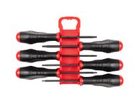 TEKTON Torx High-Torque Black Oxide Blade Screwdriver Set with Holder, 6-Piece (T10-T30) | DHT92001