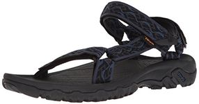 Teva Men's M Hurricane 4 Sport Sandal, Wavy Trail Navy, 8 M US