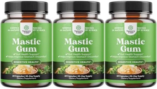 High Strength Mastic Gum Capsules - Herbal Digestion Supplement Providing Upset Stomach Relief for Adults - Vegan Non-GMO Gluten Free & Made in US GMP Facility - Gentle & Soothing (90 Servings)