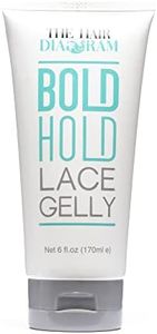 The Hair Diagram - Bold Hold Lace Gelly - Glueless - Temporary Daily Hold For Lace Front Wigs and Hair Systems - Styling Agent For Baby Hairs - Non Toxic - Alcohol Free - Water Based Formula - 6oz