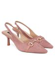 SHERRIF Women's Nude Color Stiletto Heel Pumps (SF-4521-Nude-36)