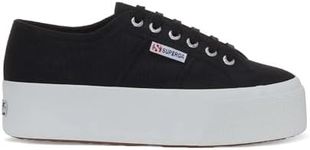 Superga Women's 2790a Cotw Fashion Sneaker, Black/Favorio, 7.5