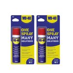 Pidilite WD-40 Multipurpose Spray for Home Improvement, Frees jammed locks & Rust Parts,Adhesive remover,Grill & stove Cleaning,Protectant Agent -Multi use for Home,Work & DIY Purpose, 63.8g,Pack of 2