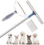 Tiabiaya 3pcs Pet Hair Remover, Adjustable Long Handle for Couch Rug, Carpet, Carpet Rake Pile Lifter, Resuable Lint Remover for Cats & Dogs, Sofa, Furniture, Rugs, Laundry, Clothes