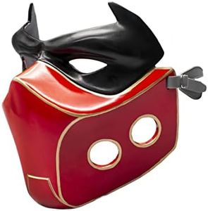 Evere Red Hood Mask Jason Todd Cosplay Helmet Durable Resin Cosplay Prop Halloween Costume Accessory (A-Red Hood Mask)