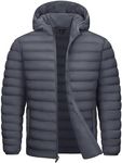 TACVASEN Men's Hooded Puffer Jacket Lightweight Quilted Insulated Jacket