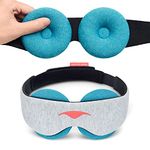 Manta Cool Mask - Blackout Cooling Eye Mask with Zero Eye Pressure, Ceramic Cooling Beads Sleeping Mask for Migraine Headaches, Sleeping, Allergies, Puffy Eyes & Sinus Relief