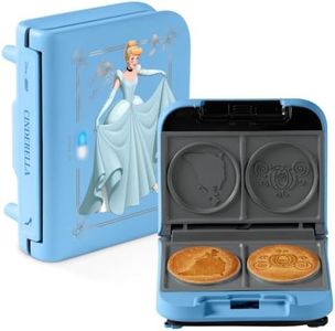 Disney | Dash Cinderella Storybook Pancake Maker, Mini Pancake Maker for Kids, Fairy Tale Princess Kitchen, Stackable Collectible Disney Princess Breakfast Gift, Blue