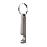 NHDT SW637 Mini Titanium Keychain Beer Bottle Opener,Bar Gifts for Men, Husband, Dad, Boyfriend,EDC Supplies for Outdoor Travel.Only 0.28oz weight, Gray, Small