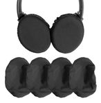 GVOEARS Headphone Ear Pads Covers with Stretchable Fabric for Beats Studio 3/2 Wireless/Wired Bose QC35 25 15 Headphones and Other Headsets with 8-11cm(3.14" - 4.33") Ear Cushions [ 2 Pairs ] (Black)