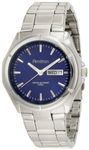 Armitron Men's 204686BLSV Stainless-Steel Silver-Tone and Dial Dress Watch