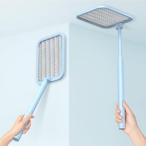 CostarMatter 2025 New Foldable Mosquito Killer Racket with UV Light,Made in India,12 Months Warranty,1200mAh Rechargeable Mosquito Bat with Base Stand, Extendable Electric Fly Swatter Up to 78CM