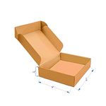 NBI- Brown colour self locking 3ply corrugated boxes of size 12x10x1.5 (inch) pack of 25