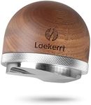 53mm Coffee Distributor & Tamper, Laekerrt Stainless Steel Base Coffee Leveler with Unique Spherical Wood Handle, Fits for Breville Espresso 54mm Portafilter, Adjustable Depth Espresso Hand Tampers