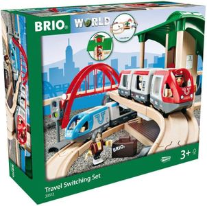 BRIO World Railway Travel Switching Set for Kids – Wooden Train Toy