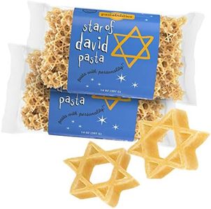 Pastabilities Fun Shaped Pasta for Kids - Star of David Shaped - Kosher Star Holiday Theme, Non-GMO Natural Wheat Pasta, All-Natural, Kosher Certified, Made in the USA, (2 Pack, 14 Oz)