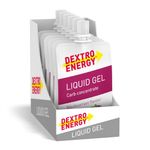 Dextro Energy Energy Gel | 6 Pack | High Carb Gel with 28g of Carbohydrates| Liquid Burst of Energy | Non-Sticky Energy Gel Blackcurrant|For Running or Cycling | Vegan