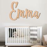 SofiClock Wooden Name Sign 8-60 inch, Custom Name Wood Sign, Wedding Sign, Baby Name Sign, Name Sign for Boy or Girl, Photo Zone Sign, Beige, Gold, Silver, Red, Green, Violet, Blue, Black, White