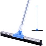 YONILL Floor Squeegee for Concrete Floor - 50" Squeegee Broom with Long Handle for Tile Floor, Heavy Duty Foam Floor Water Wiper for Garage, Shower, Kitchen, Windows, Glass, Carpet and Pet Hair