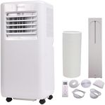 Olsen & Smith 3-in-1 Portable Air Conditioning Unit, AC Air Con Conditioner Cooler On Wheels with Cooling, Fan & Dehumidifier Functions, Window Kit, 24H Timer & Remote Control (9000-BTU)
