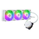 Cooler Master ML360L Core ARGB CPU Liquid Cooler - White | Support Intel & AMD Processor - LGA1700, LGA1200, LGA1151, AM5, AM4 | Gen S Dual Chamber Pump | 360mm AIO | New Pressure Optimised Fans