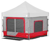 E-Z UP Camping Cube 6.4, Converts 10' Straight Leg Canopy into Camping Tent, Punch