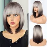 FAELBATY Short Straight Bob Wigs 14