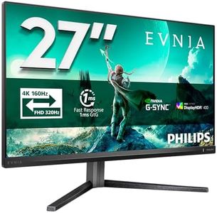 Philips Evnia 27M2N3800A - 27 inch 4K Gaming Monitor, IPS, 4K 160 Hz/FHD 320Hz Dual Frame, 0.5 ms, HDR400, G-Sync comp, Height Adjust, Speakers (2x HDMI 2.1, 1x DisplayPort 1.4)