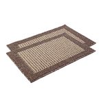 28X18 Inch Washable Kitchen Rug Mats are Made of Polypropylene Square Rug Cushion Which is Anti Slippery and Stain Resistance,Brown