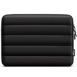 TECOOL Puffy 15.6 inch Laptop Sleeve, Protective Laptop Case 15 inch For 15-15.6” Lenovo Thinkpad ideapad HP Pavilion Acer Dell Asus Vivobook,MacBook Pro 16 M3 M2 Water-resistant Computer Case,Black