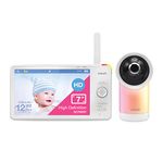 VTech 1080p Smart WiFi Remote Access 360 Degree Pan & Tilt Video Baby Monitor with 7” High Definition 720p Display, Night Light, RM7766HD