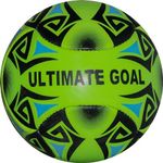 Ultimate Goal Sports Machine Stitched Football for Kids and Adult| Suitable for Hard Ground Without Grass, Training | Professional Soccer PVC Ninja Football Size- 3 (Green)…