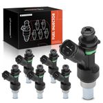 A-Premium Fuel Injectors Set of 6 Compatible with Suzuki Grand Vitara 2006 2007 2008, 2.7L, Replace# 1571066J00