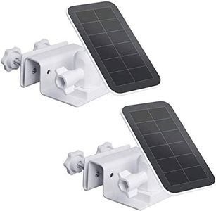 HOLACA 2Pack Gutter Mount compatible with for Arlo Pro Solar Panel Versions,Arlo Ultra Ultra 2 Arlo Pro 3 Arlo Pro 4 Arlo Solar Panel, Eufycam 2 2C 2C Pro 3 3C S220 S230 (White 2Pcs)