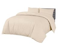 Sapphire Collection 100% Egyptian Cotton 300 Thread Count Duvet Cover With Pillow Case Bedding Set (King, Mocha)