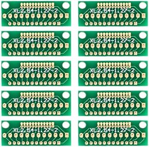 JESSINIE 10Pcs Adapter Board for Wireless Module Transfer 1.27MM 2.0MM 2.54MM Spacing 12 Pins 3 Rows 36 Holes