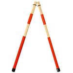 Jazz Drum Sticks Drumsticks Bamboo Punk Drum Sticks for Jazz Folk Music (red)