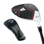 MAZEL Golf Fairway Woods 3 or 5, Titanium Golf Club 15 or 18 Degrees 44 Inches Right Handed Graphite Shaft