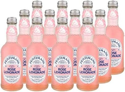 Fentimans Sparkling Rose Lemonade - Sparkling Pink Lemonade with Natural Ingredients, Mixer, Craft Soda, Botanically Brewed Lemonade - 9.3 Fl Oz (Pack of 12)