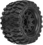 Pro-line Racing Hyrax 2.8" Mounted F/R Tires, Black 6x30: Stampede, PRO1019010