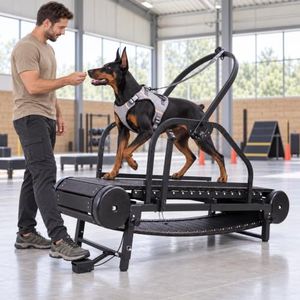 Non-Motorized Dog Treadmill for Large Dogs with Pedometer