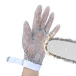 Chainmail Gloves SJZ SUN RUN Food Grade Stainless Steel Upgrade Cut Resistant Cut Proof Mesh Metal Gloves for Cutting Butcher Knife Chefs Oyster Shucking Mandoline Kitchen Slicing Fish Fillet (S)