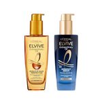 L’Oréal Paris Elvive Extraordinary Oil Nourished Hair Treatment Set, Ultimate Day & Night Routine for Dry Hair, Bundle 2 x 100ml