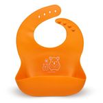 a baby cherry - Baby Bibs | Bib For Baby | Comfortable Soft, Durable, Easy Wipe, Waterproof, Adjustable Neckline Buttons | Silicone Bib for Feeding Infants and Toddlers (6M to 5Y) Set of 1