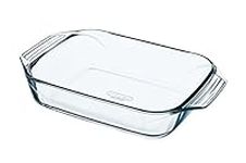 Pyrex Optimum Glass Rectangular Roaster High Resistance Easy Grip 27x17 cm, 1