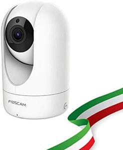 FOSCAM R4M Telecamera IP di videosorveglianza WiFi. Telecamera domestica wireless ad altissima risoluzione 2K 4MP con Pan/Tilt. Compatibile con Alexa.